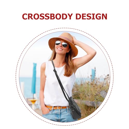 Brown Vintage PU Leather Crossbody Phone Bag Cell Phone Purse Mini Crossbody Wallet Purse with Zipper for Women4