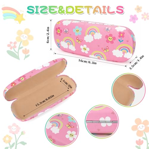Image of Kids Sunglasses for Girls with Eyeglasses Case for Party Beach Dress Up Glasses