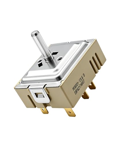 EBF62174902 EBF62174907 Dual Burner Infinite Switch Compatible With LG EBF62174904 4210328/PS11761170/PER001-12S D/PER001-12LG D/PER001-22S DSeries Range/Oven Surface Element Control Switch