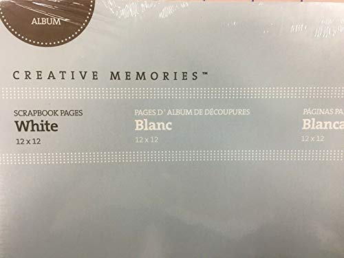 Páginas para álbum de recortes Creative Memories, blanco, 12 x 12 pulgadas, paquete de 15 hojas (30 páginas), 2008 miniatura 2