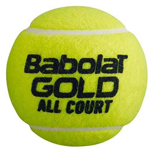 Foto von Babolat Gold All Court Tennisbälle - X4 Karton 72 Bälle - 18x4er Dosen - Tennisball für Erwachsene Tennisspieler und Tennisballs für Tennis Trainer