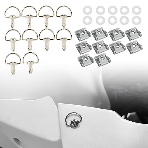 REARACE 10 Pack 1/4 Turn Quick Release Fasteners U