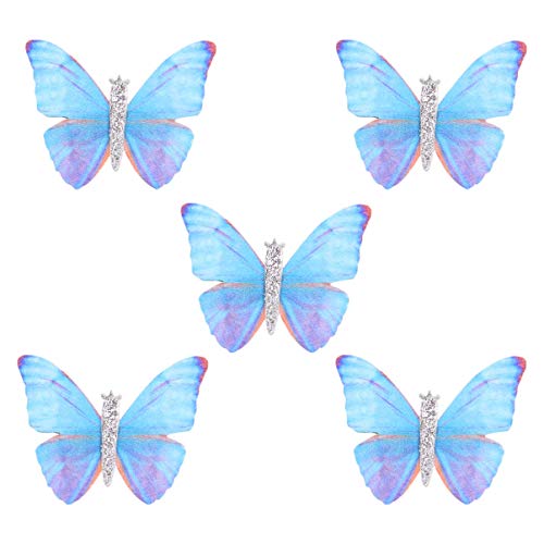 Minkissy Q151070P1B2 5Pcs Butterfly Hair Clips Mini Butterfly Glitter Barrette Baby Hair Clips Fairy Bobby Pin Hair Accessories thumb #1