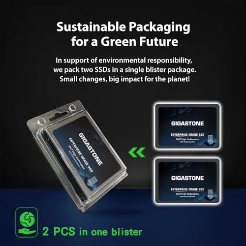 Gigastone 1 TB NAS SSD 8-pack - 24/7 Hög Uthållighet för Datacenter
