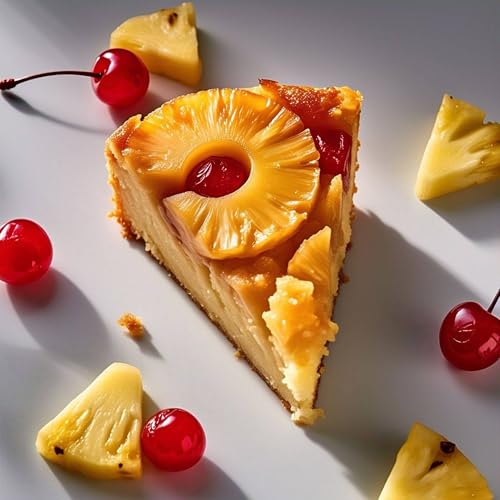 Andy Anand Sugar Free Traditional 9" Pineapple Upside Down Cake, Amazingly Delicious, Divine, Amazingly Delicious, Ideal Gift for Women, Men and Kids, Delectable, Lightly Sweetened (2.6 lb)