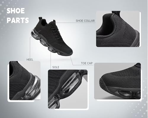 Womens Air Cushion Running Shoes Walking Jogging Fitness Gym Fashion Sneakers Lace Up Casual Comfortable Work Tennis Sport Athletic Trainers4