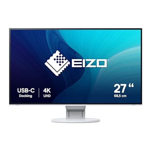 EIZO FlexScan EV2785-WT 68,5 cm (27 Zoll) Ultra-Slim Monitor (HDMI, USB 3.1 Hub, USB 3.1 Typ C, DisplayPort, 5 ms Reaktionszeit, Auflösung 3840 x 2160 (4K UHD)) weiß