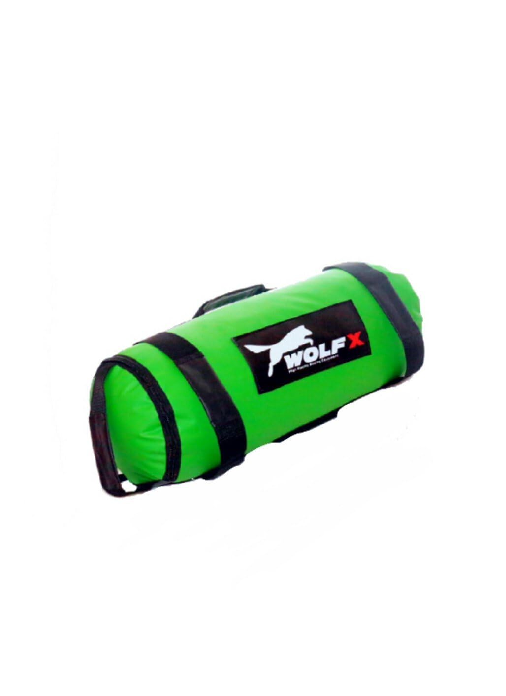 Wolfx 5-60kg Power Sand Bag Power Training Cross Fit Weight Liffting MMA filled (Green) (40kg)