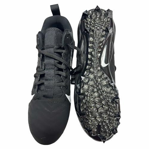 Nike Men's Alpha Menace Pro2 Low Football Cleats Shoes Black/White #CV6477-001 - Size Men's 163