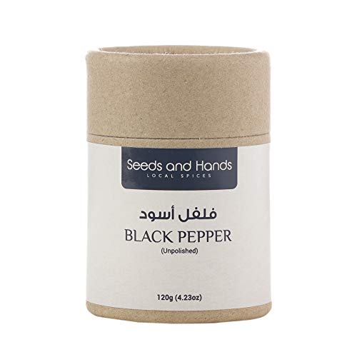 Seeds And Hands Tellicherry Special Extra Bold Black Pepper/Kali Mirch Whole (Eco-Friendly Paper Tube 120G) #TOP19