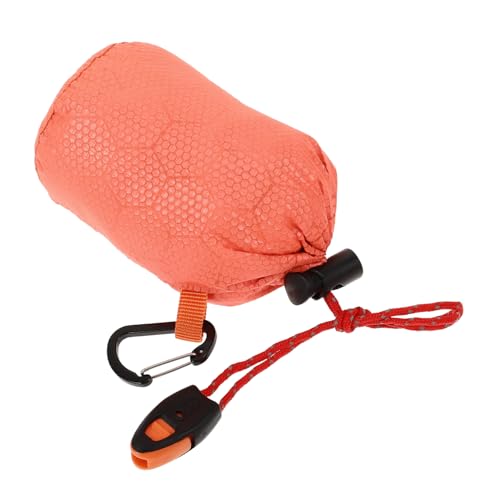 Toddmomy Emergency Compression Sack Thermal Reflective Storage Bag with Drawstring for Camping Hiking and Emergency Preparedness Windproof Reusable