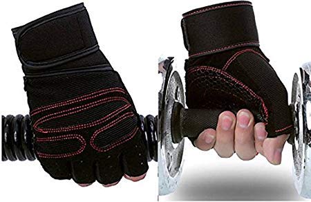 HOW (HOUSE OF WISHES) with Device Gym Gloves with Wrist Wraps Support for Weightlifting Gym Gloves for Palm, Workout, Cross Fit Outside Activities, Best for Men & Women (B081N5PBCG) Amazon Price History, Amazon Price Tracker