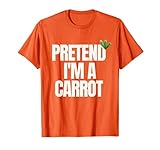 fai finta di essere una carota, pigro costume di halloween maglietta