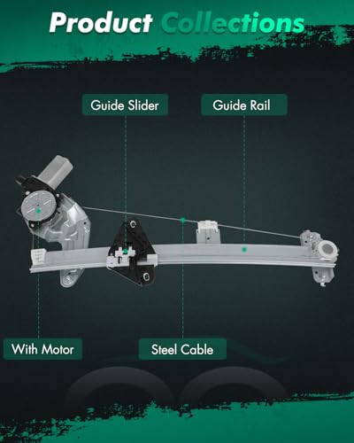 Image of SCITOO Power Window Regulator w /Motor for Honda Fit 2009-2014