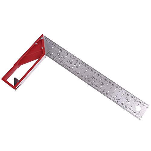 Règle carrée triangulaire avec angles à 45 et 90 degrés pour traçage précis
