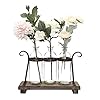   Rustic-Flower-Vase-Set-with-Rack-Stand-Farmhouse-Glass-Bottles-for-Decor-Table-centerpieces