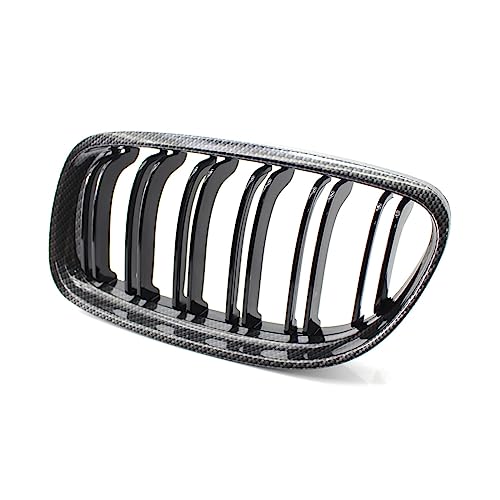 Parachoques delantero rejilla para E90 y E91 Serie 3 320i 325i 2009-2012 acabado carbono 3