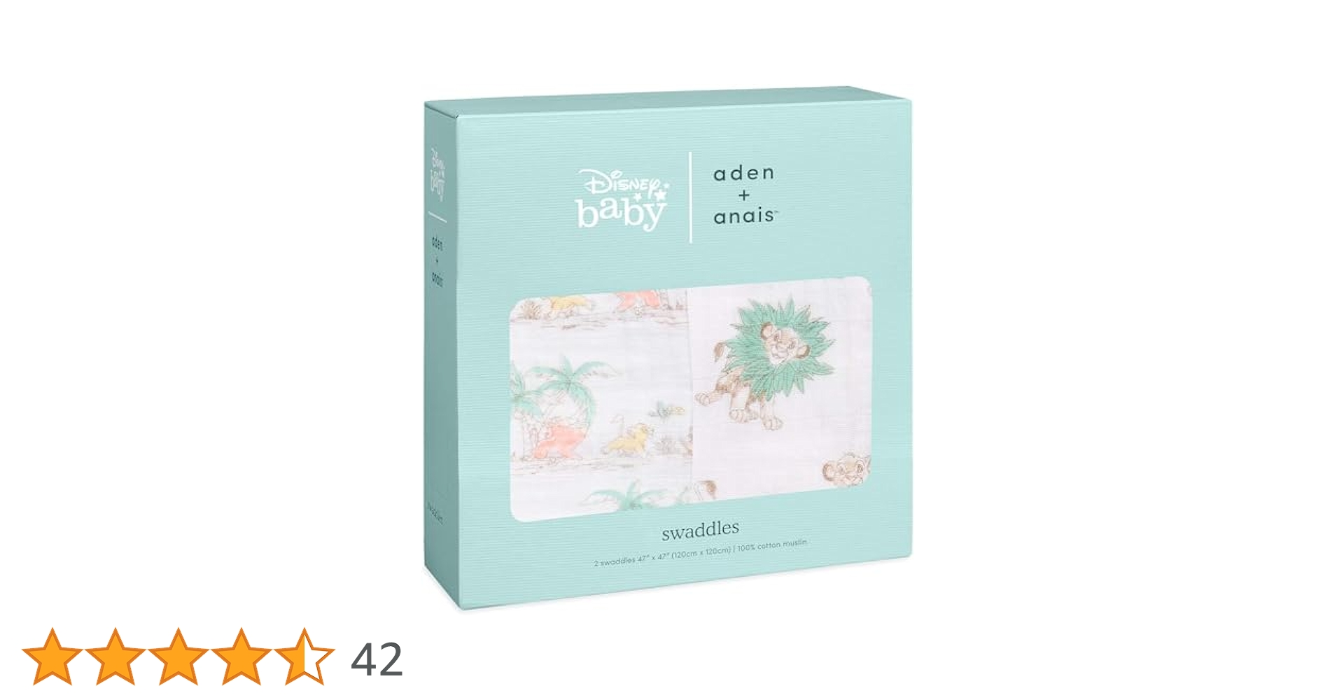 Amazon | aden + anais エイデンアンドアネイ おくるみ ライオン