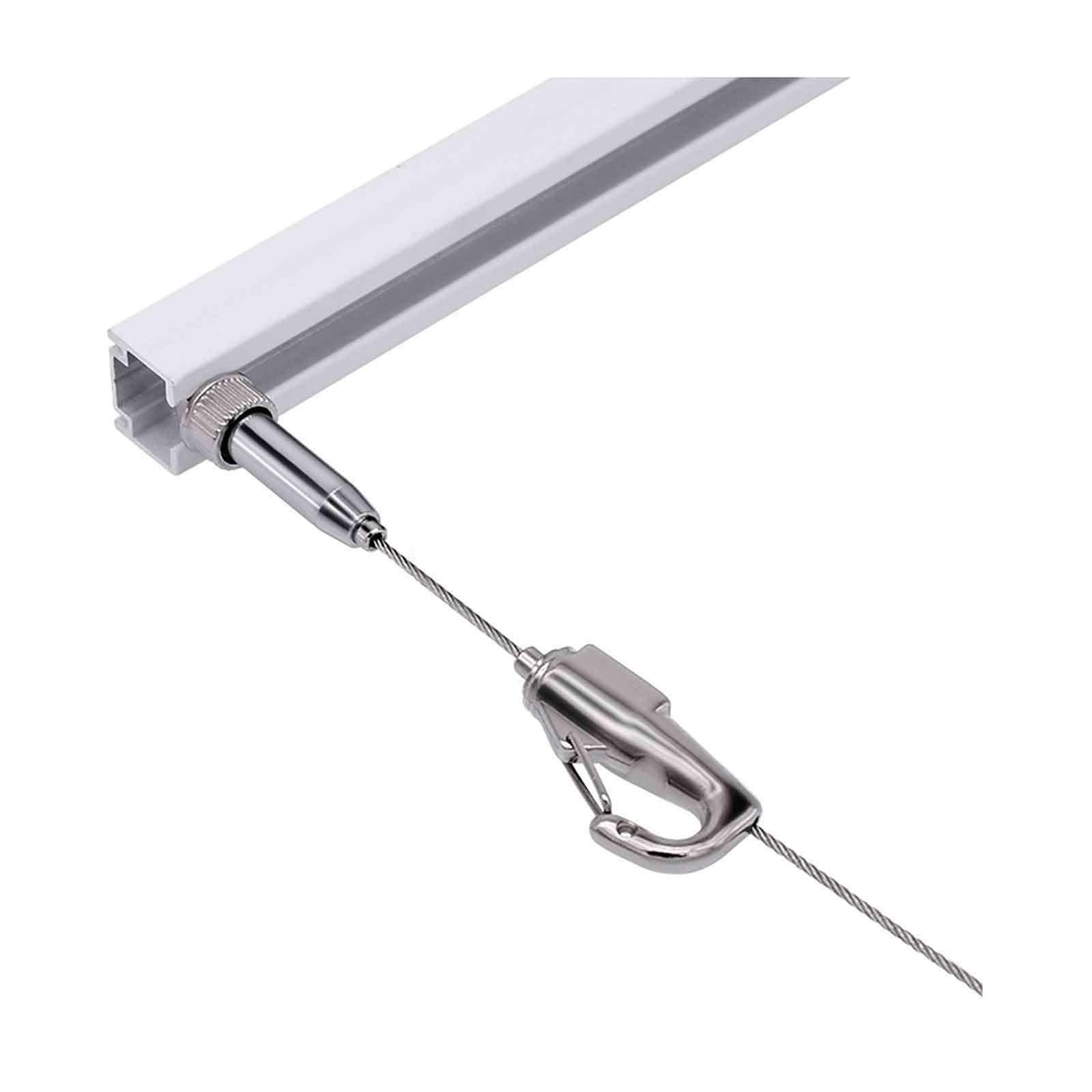 Picture Hanging Rail, Art Hanging System with Adjustable Sailor Hook, Indoor Art Picture Hanging Track for Office Museum Art Galleries(100cm)