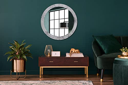 Miroir imprimé 80 cm sans cadre pour agrandir petit salon - 4