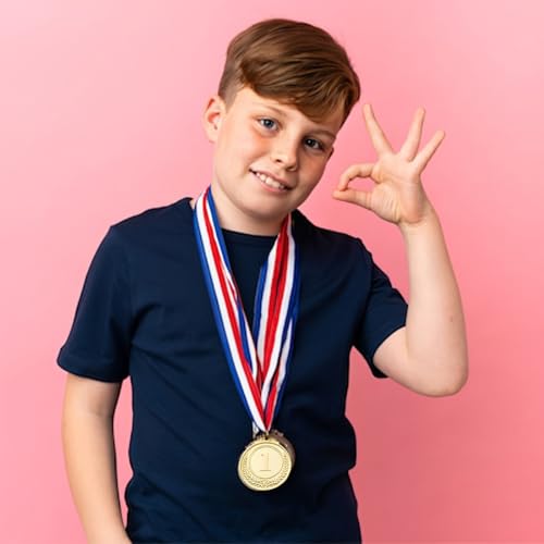 Medallas de Metal para Niños en Oro Plata y Bronce