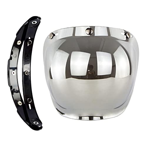 TRENDYNEST Motorcycle 3 Snap Lens Shield Silver - Image 3
