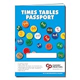 Cherry Printers | Times Tables Workbook A5 | KS1 KS2 Maths Practice Book | Multiplication Tables Learning Passport | 36pp Study Guide with Fractions | Prime Numbers | Measure Conversions **50 Pack**