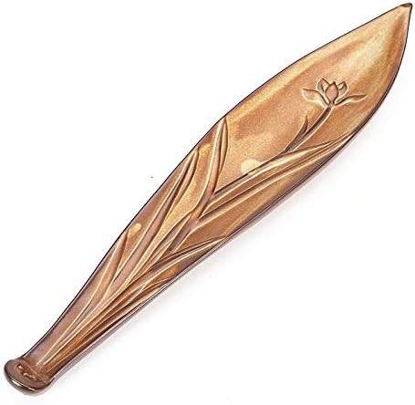 Incense Stick Holder Ceramic Incense Burner with Ash Catcher 12 inch(Orchid)