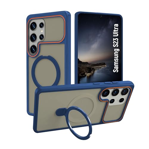 Image of AIBEX Back Cover for Samsung Galaxy S24 5G MagSafe Compatible | Slim Case with Wireless Charging Support | Anti-Scratch, Shockproof, Anti-Fingerprint & Lightweight Military Protective Cover - Black