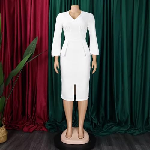 Elegant Dresses for Women Sexy Church Pencil Vintage Peplum Dress Wear to Work3