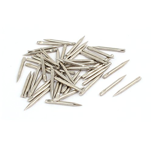 Aexit 1.4mm x Fastener 15mm Carbon Steel Non-Head Siding Wall Cement Nail 50pcs Model:20as269qo46