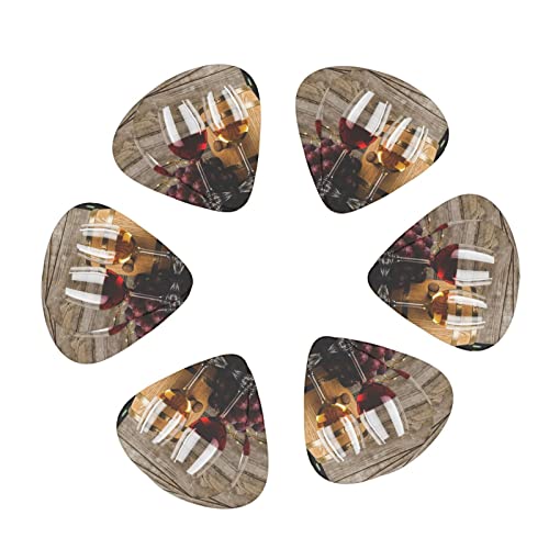 Verres à vin rouge et raisins avec médiators en bois – Accessoires de guitare – Médiators pour guitare acoustique, guitare électrique, guitare basse pour hommes, femmes, guitaristes professionnels, m - Les Beatles, Paul McCartney, John Lennon, RIngo Starr, George Harrison Verres à vin rouge et raisins avec médiators en bois - Accessoires de guitare - Médiators pour guitare acoustique, guitare électrique, guitare basse pour hommes, femmes, guitaristes professionnels, m – Image 3