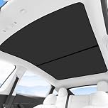 Ywooon Sunroof Sunshades for Tesla Model Y 2021-2024, Upgrade Ice Crystal Style Top Window Roof Shade Sun Protection Heat Insulation for Tesla Model Y Accessories, Black
