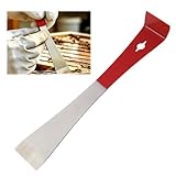 Outil de Grattoir pour l'Apiculture en Acier Inoxydable 410, Grattoir de Ruche de 24 cm avec Support, Fournitures pour l'Apiculture et l'Entretien des Ruches