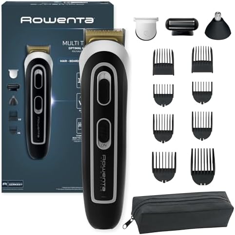 Rowenta Trim & Style Easy 13-in-1 TN9140 Titanium Self Sharpening...