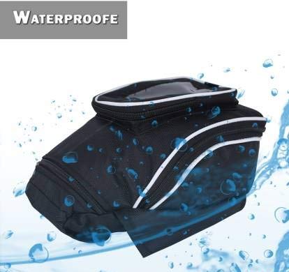 Image of Motorcycle Tank Bag, Universal Waterproof with Strong Magnetic Gas (Tank Bag with Phone Window) | Nylon