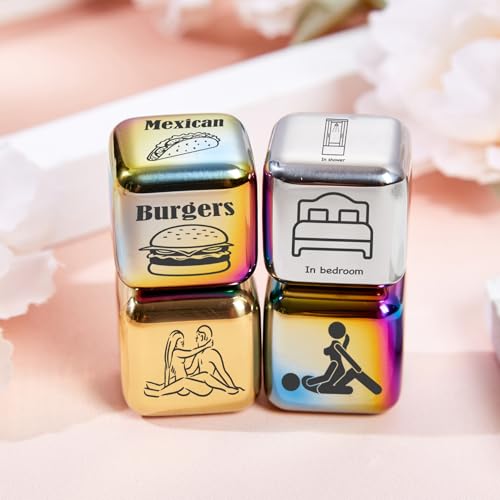 Personalized Valentine’s Food Dice Gift for Couples