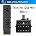 SORGHUM Power Seat Switch - Front Left Driver Side Adjustment Control 8 Ways for 2010-2019 Chevy Chevrolet Camaro Malibu Equinox Traverse Cruze Buick Cadillac GMC Replace# 25974714 12451497