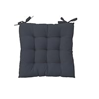 ED ENJOY HOME Stuhlkissen, gesteppt, dunkelgrau, quadratisch, 38 x 38 cm, für den Außenbereich, mit wasserabweisender und UV-Behandlung, Kollektion Jardin Borneo