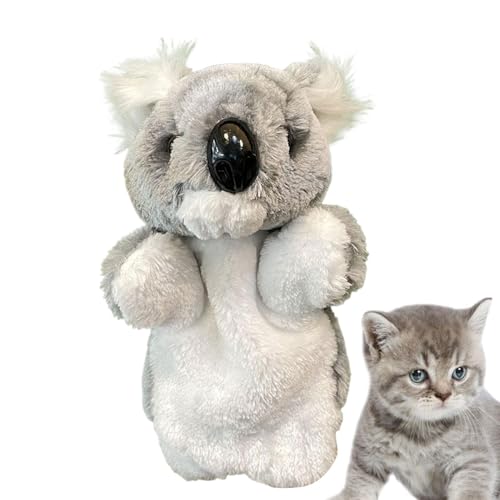 Koala Hand Puppet - Juguete de Lucha de Gatos Interactivo para Juegos y Entrenamiento, títere de Animales | Toy de de Ejercicio y aburrimiento para Gatitos, Guante de Lucha Divertido par