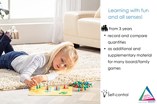 Wissner® Active Learning, Set of 100 Toy Figures/Halma cones in 4 Colours (25 Pieces Each in Red, Green, Blue - Image 3