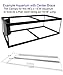 Glass Canopy Two Piece Set for Aquariums with Center Braces, (Tank with Center Brace, 48