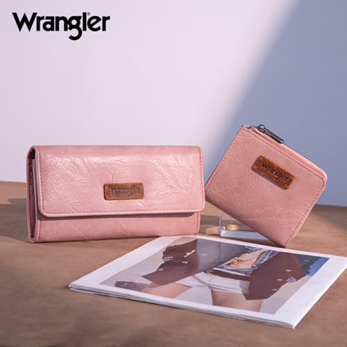 Image of Montana West X Wrangler Wallet for Women RFID Blocking Wallets Large Capacity Wallet Set with Zipper Pocket