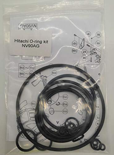 NV90AG NV90AG(S) O-Ring Rebuild KIT for HITACHI 3-1/2-Inch Coil FRAMING Nailer Gun with Trigger O-Rings