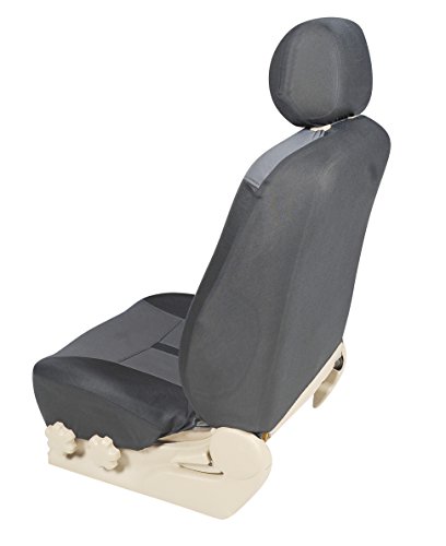 N16102 Grey-Fabric 2 Front Car Seat Covers For C-Max Edge Edge Fiesta (Se) Focus (St) Mustang Taurus Escape Fusion Transit Connect 2020 2019 2018-2007 (Grey) #TOP4