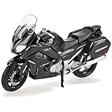 yamaha fjr 1300 Aus Metall mit Plastikteilen, funktionierender Federung, herunterklappbarem Seitenständer, drehbaren und lenkbaren Rädern.