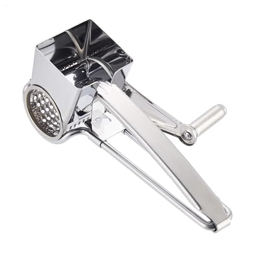 AmazonCommercial Stainless Steel Rotary Cheese Grater
