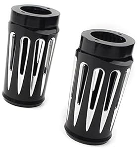 Xebrad Motorrad Gabelschutz Abdeckung Schwarz Chrom