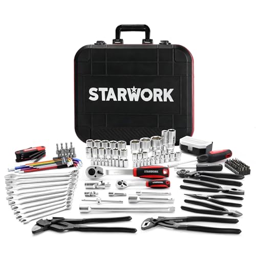 – STARWORK True Mechanic™ 169-Piece Mechanics Tool Set, Professional, Metric