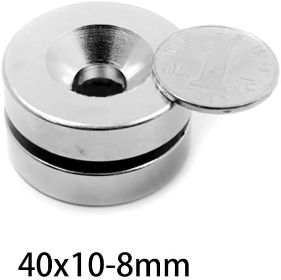 1/2/5PCS 40x10-8 Countersunk Cylinder Rare Earth 40 * 10 Hole 8mm Round Search 40x10-8mm 40 * 10-8 magnet(40x10-8mm-5PCS)